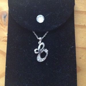 *sold on vinted* Sterling silver monogram necklace