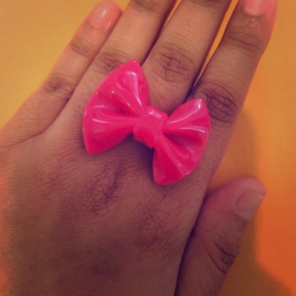 Accessories - LOWEST Pink Bow Ring