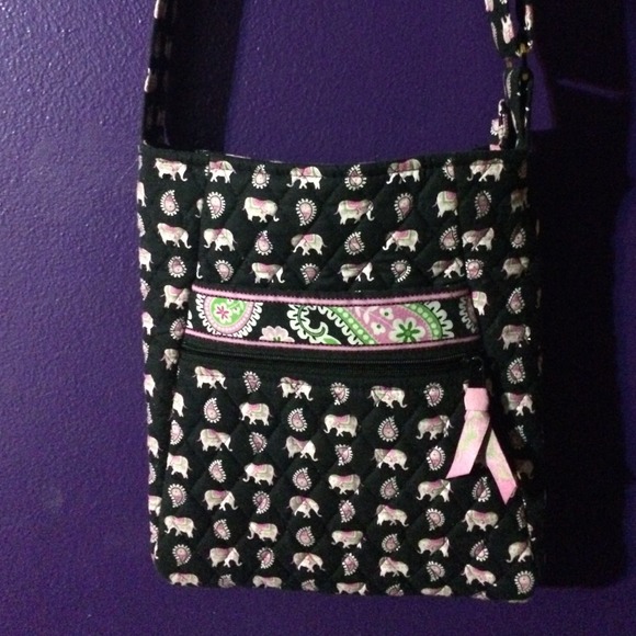 Vera Bradley Pink Elephant side bag