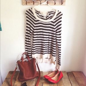 Knit striped sweater