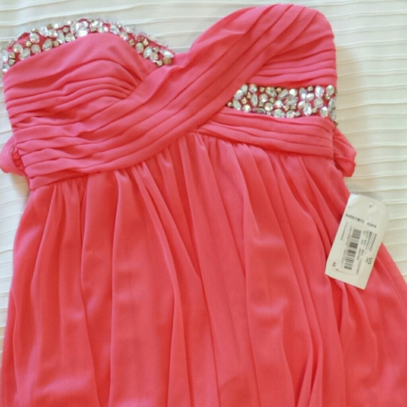 Pink rhinestone dress