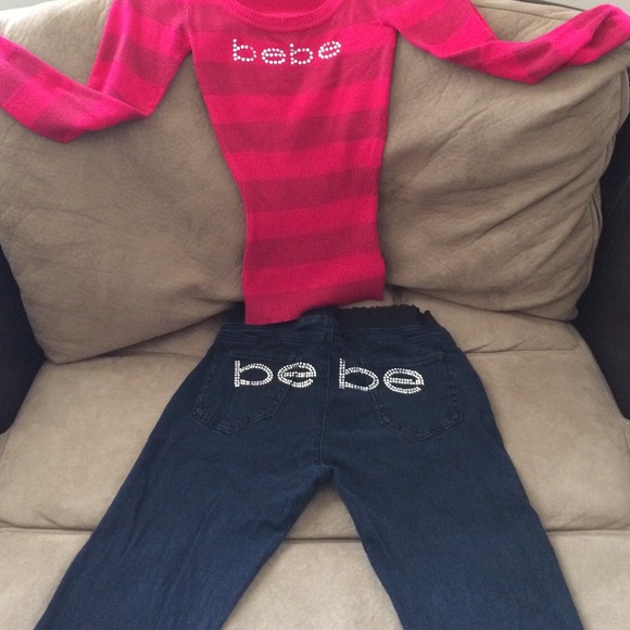 Bundle * Bebe jeans and Bebe shirt