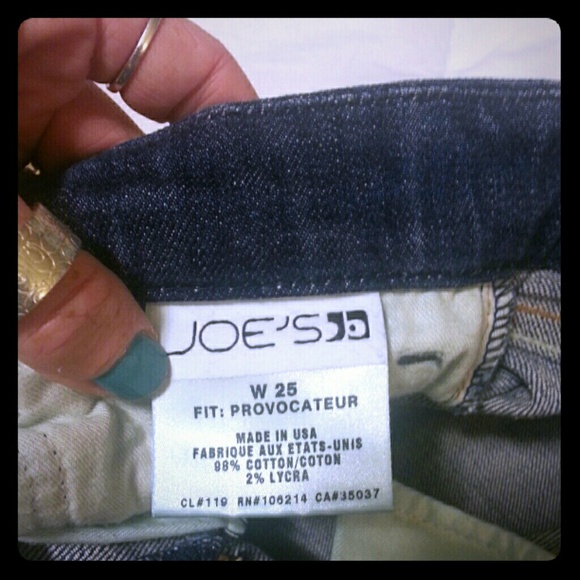 Sexy fit Joe's jeans! Provocateur style. Size: 25