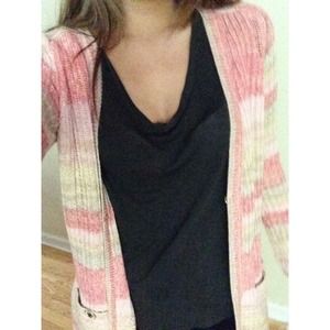 Tory burch striped cardigan NWT