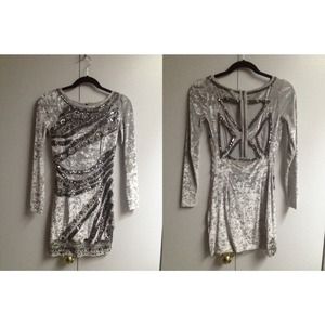 Kimchi Blue Chandelier Velvet Bodycon Dress