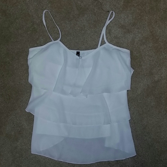 Chiffon layered tank