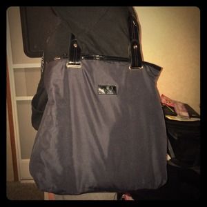 Calvin Klein black nylon tote.