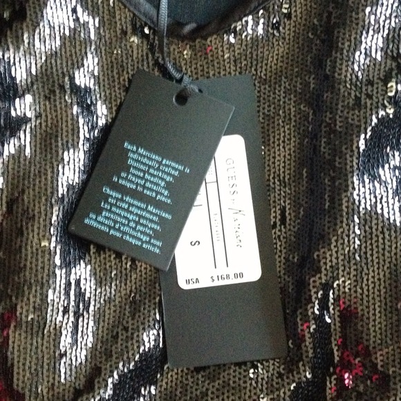 🚫SOLD🚫NWT Guess by Marciano sequin tank sz a - Picture 4 of 4