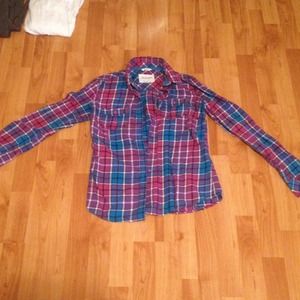 Plaid long sleeve shirt