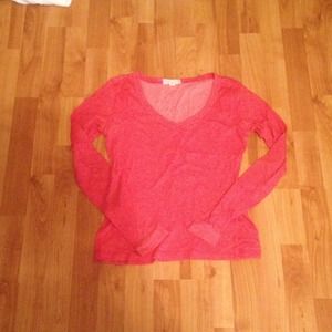 Pinkish Red long sleeve shirt