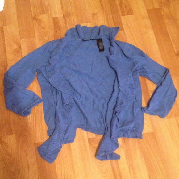 Blue cardigan