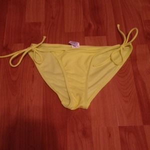 Neon yellow bathing suit bottom