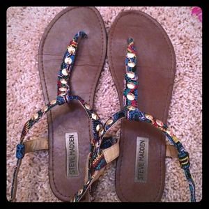 Steve Madden Mexican print sandals