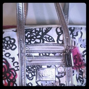 Coach Poppy Glam Graffiti tote bag