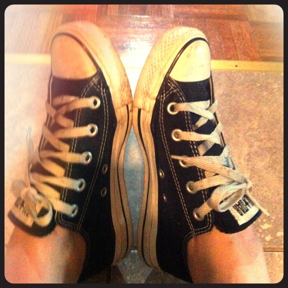 Black Converse All Star sneakers