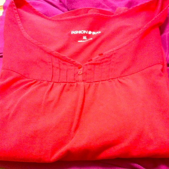 Coral shirt w/ half sleeves