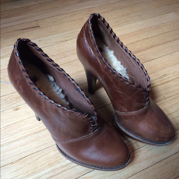 UGG Shoes - UGG JAMISON LADIES LEATHER PLATFORM HEEL BOOTS