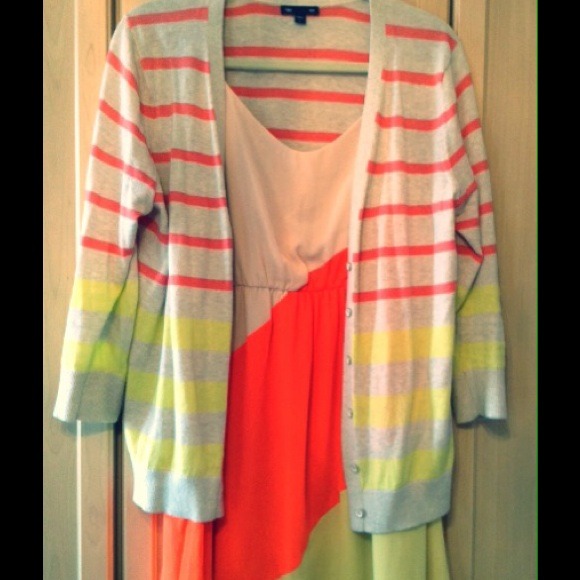 💛Neon Striped Dress💛