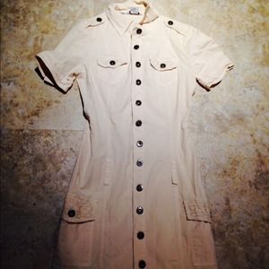 Guess Beige button up dress