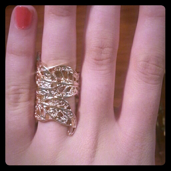 Gold Leaf Rap Around Ring
