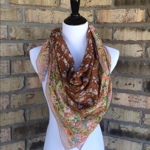 Vintage floral scarf