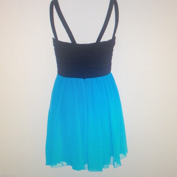 skater dress black and blue - Picture 2 of 3