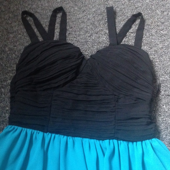 skater dress black and blue - Picture 3 of 3