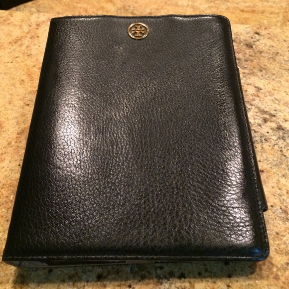 Tory Burch iPad case in black leather
