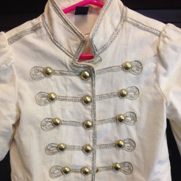 SOLD- Gap Marching band jacket-cream