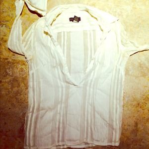 Sheer white cover up