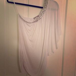 One Shoulder Jeweled Top 💜