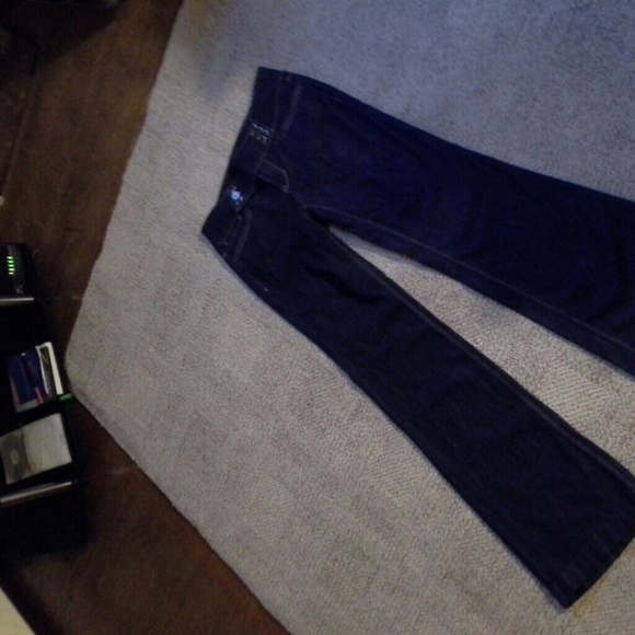 Sailor style sleek wide leg jeans