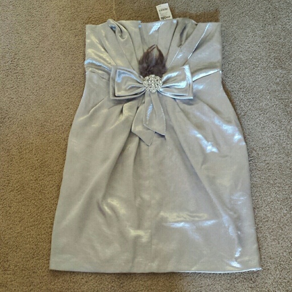 Sale today onlySilver  formal tube occassion dress