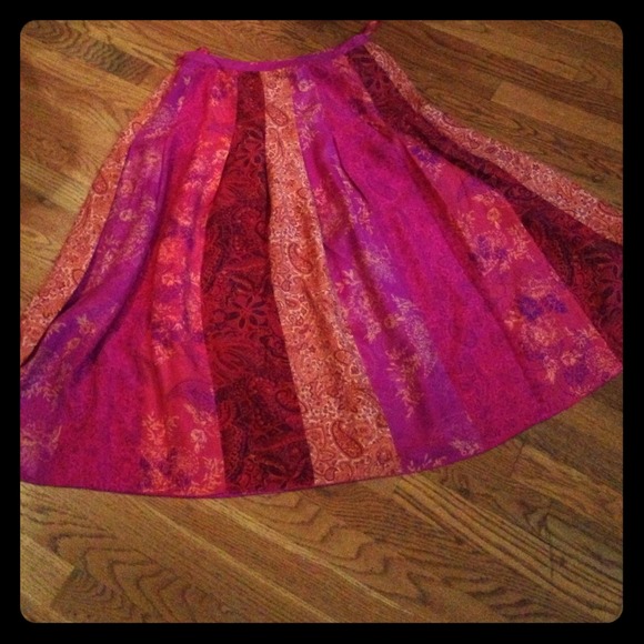 Ladies silk skirt