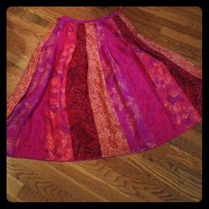 Ladies silk skirt