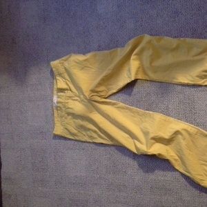 Yellow jcrew chinos