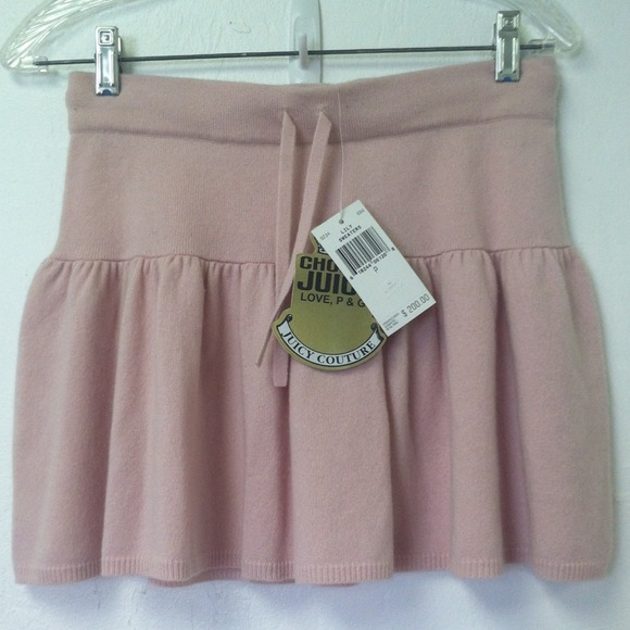 New Pink Cashmere Juicy Couture Skirt