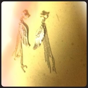 angle earrings they are clip on but not my liking