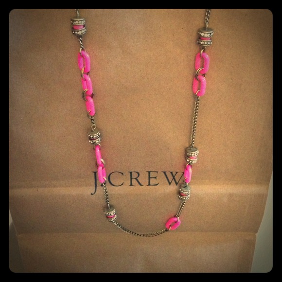 J. Crew Jewelry - Reduced  !! J Crew pink crystals 14 " long