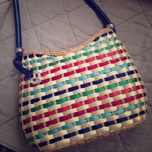 Brighton Multicolor Straw Shoulder Bag