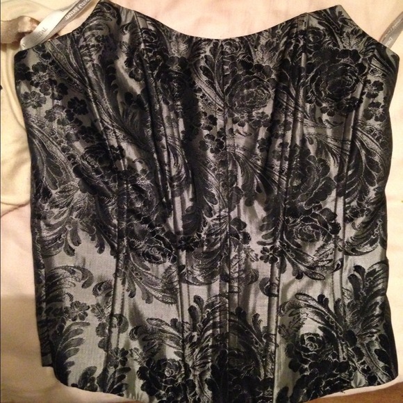 Super hot black and grey corset