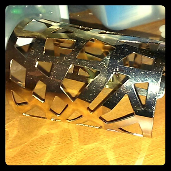 Gold dipped in silver cuff