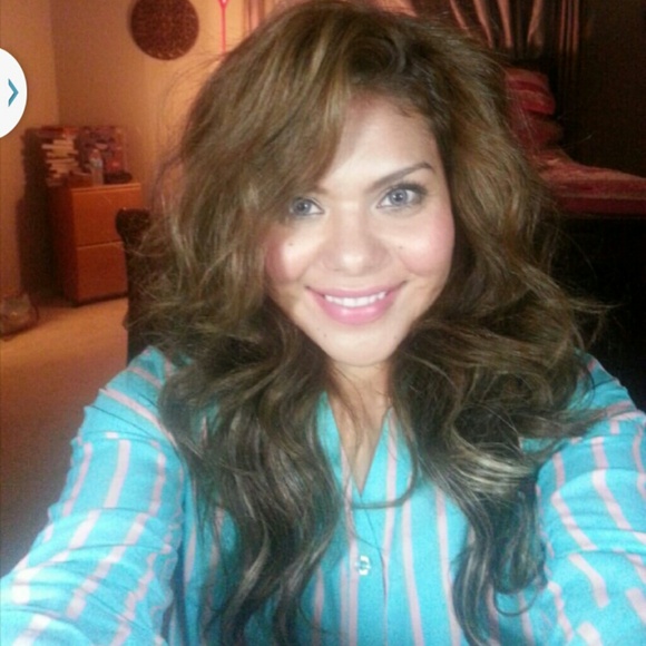 Turquoise and pink button up!!! :) - Picture 2 of 4