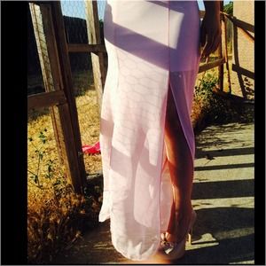 Sheer maxi skirt