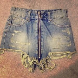 Nasty gal high waisted shorts.