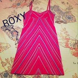 ROXY spaghetti strap red sundress