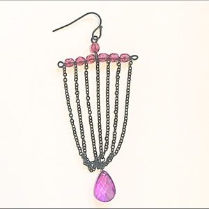 Express Jewelry - 🌅👂🏼Purple & Black Chandelier Earrings Express Jewelry - 🌅👂🏼Purple & Black Chandelier Earrings