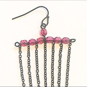 Express Jewelry - 🌅👂🏼Purple & Black Chandelier Earrings Express Jewelry - 🌅👂🏼Purple & Black Chandelier Earrings