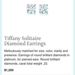 Tiffany diamond studs