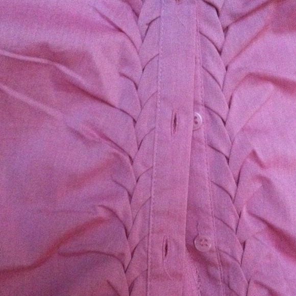 Dark pink long sleeved dress shirt - Picture 2 of 2